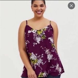 Torrid Floral Purple Tank